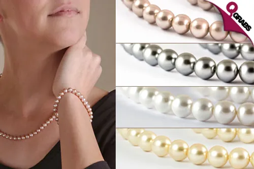For QR99 Add a Feminine Touch with a Shell Pearl Necklace & Bracelet - Choose from 4 Lovely Colors! (QR299 Value)
